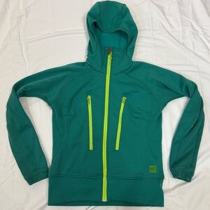 MEC Mountain Equipment Co-op Synergy Jacket Polartec Fleece Full Zip Sweater